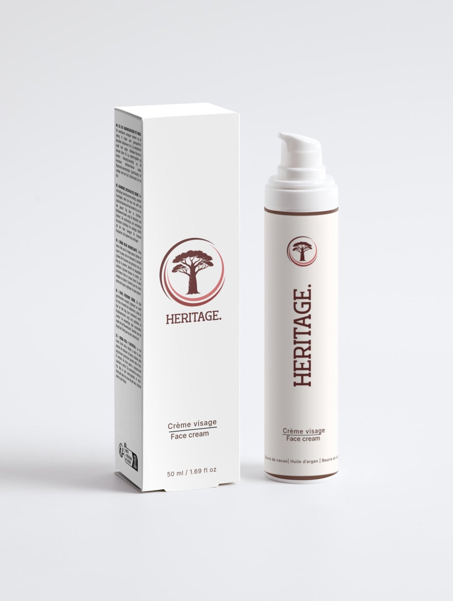 Crème visage sans parfum - Heritage cosmetic